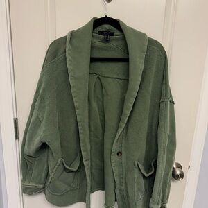Women's Forever 21 Green Jacket/Shacket, M